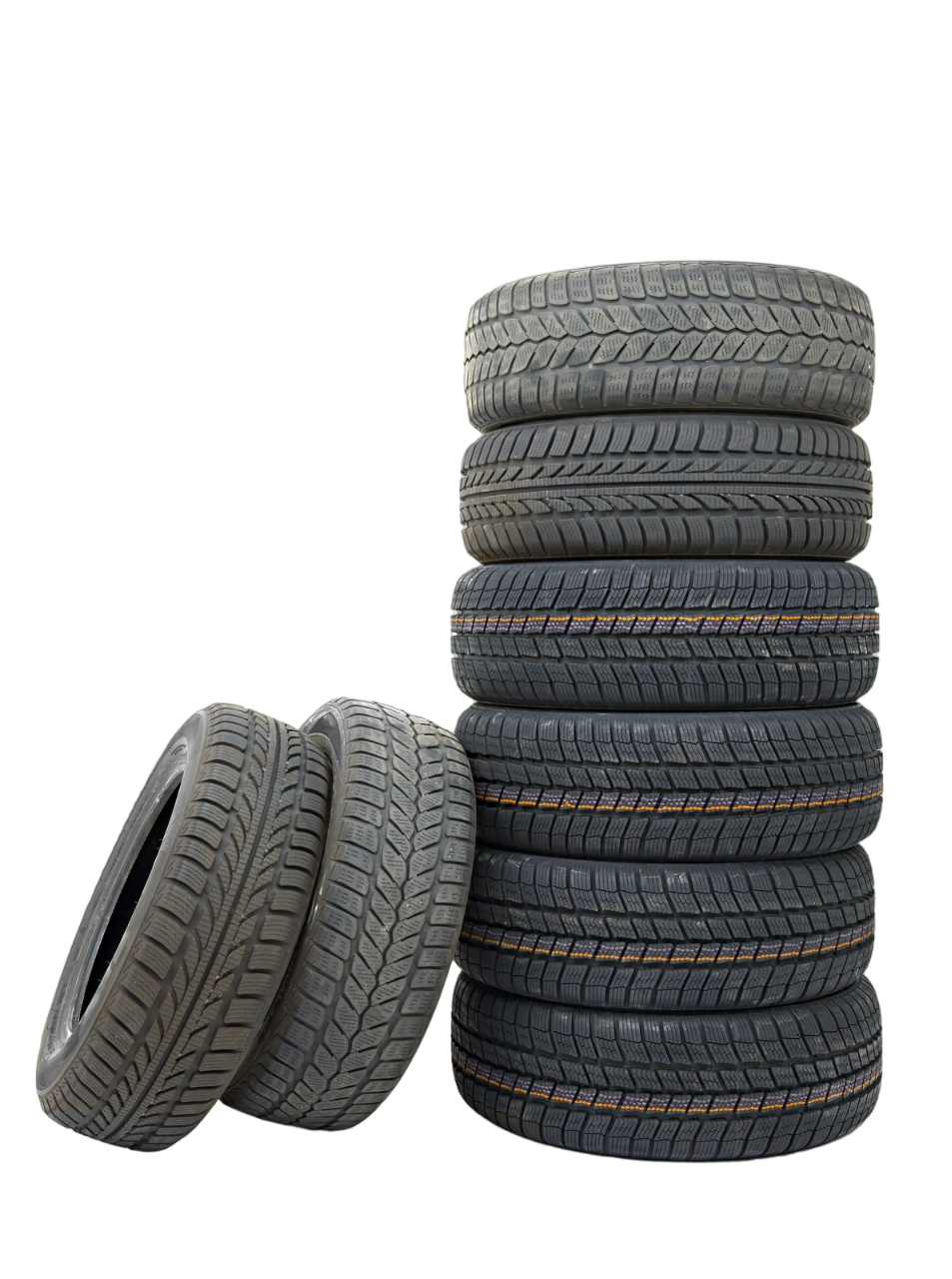 Stacked tyres symbolizing same-day tyre fitting services in Maidenhead by One Stop Mobile Tyres 24/7